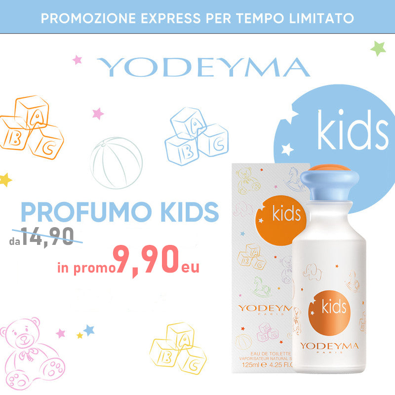 Colonia kids yodeyma 125ml, profumo per bambini yodeyma